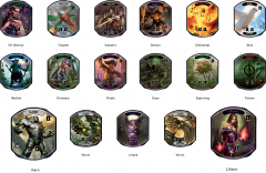 Relic Tokens Lineage Collection for Magic The Gathering