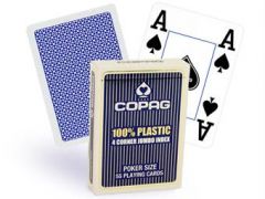 Copag - Poker, 4 corner jumbo index, blå