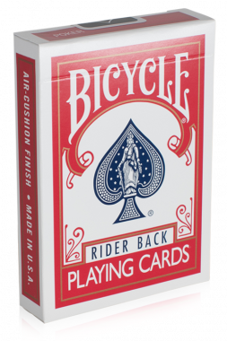 Bicycle rider back red